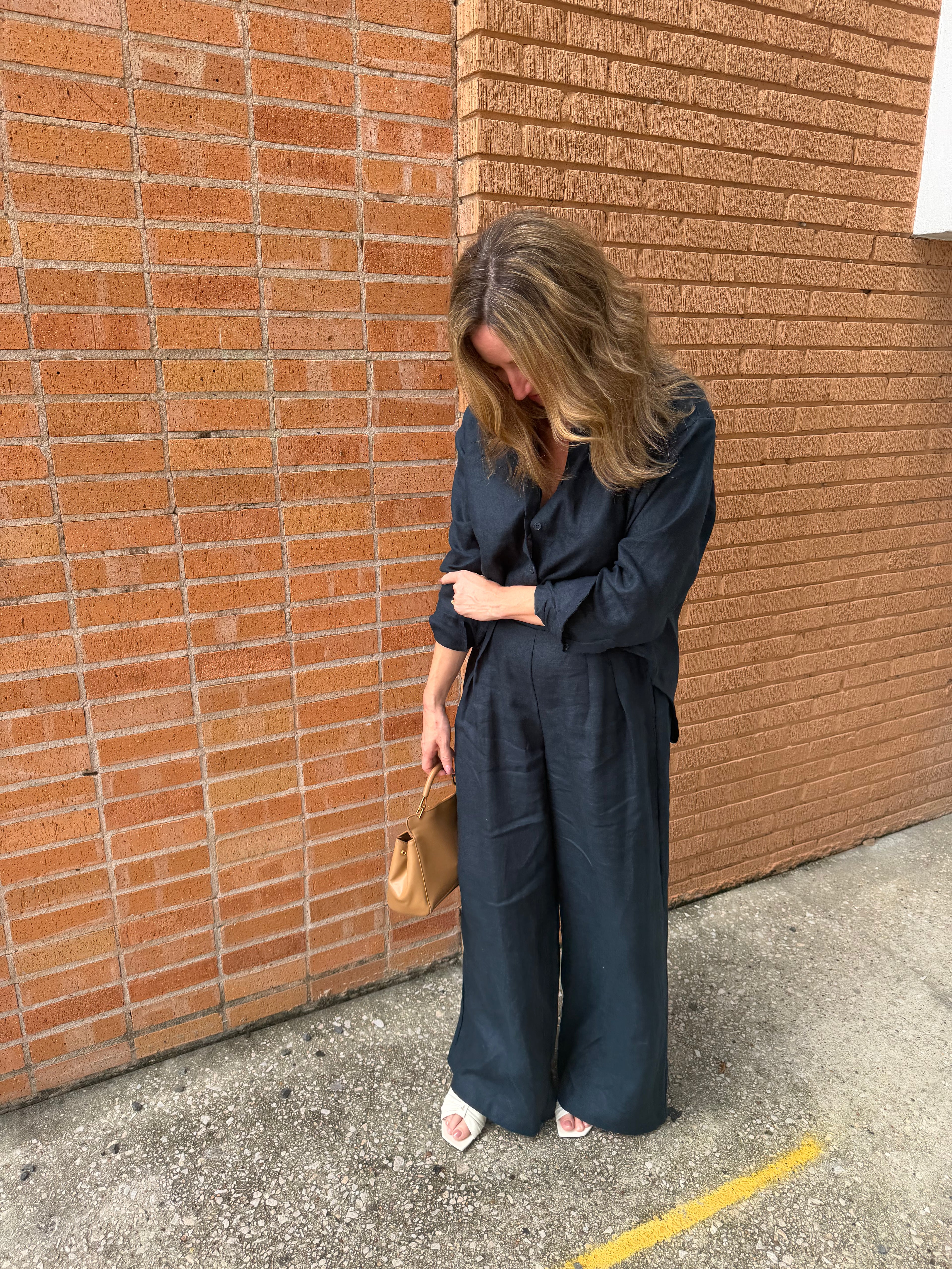 The Petrol Button Up Crop